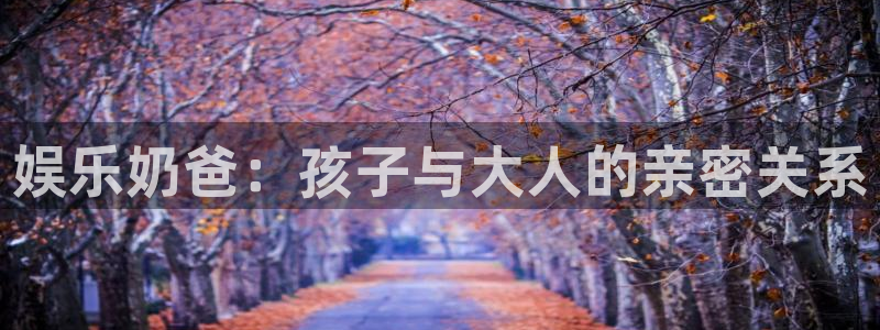 新宝5app官网下载苹果：娱乐奶爸：孩子与大人的亲密关系