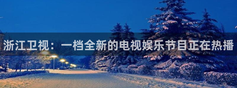 壹号大舞台：浙江卫视：一档全新的电视娱乐节目正在热播